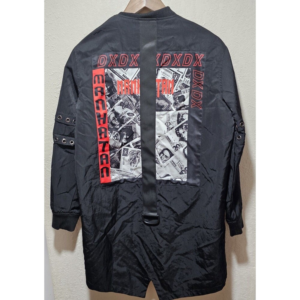 D&X Daynight X Change Coat S Manhattan Urban Streetwear Unisex Y2k Cyber Grommet